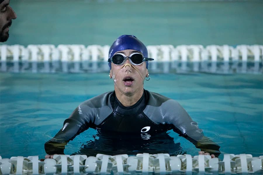 Entrenamiento de apnea en piscina